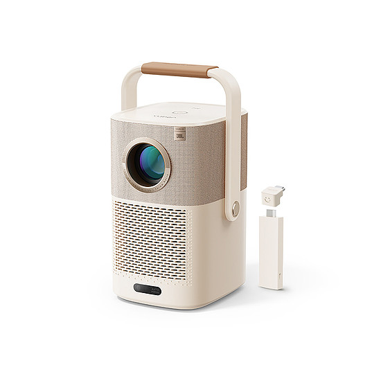 Yaber T2 Plus LCD FullHD 1080p multimédiás projektor JBL hangszórókkal - bézs