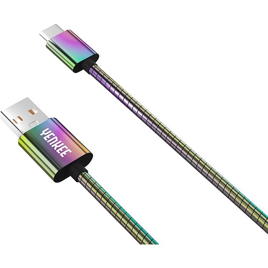 YCU 351 Acél USB-C kábel / 1m YENKEE