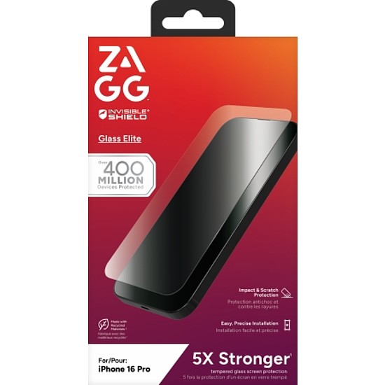 ZAGG InvisibleShield Glass Elite iPhone 16 Próhoz