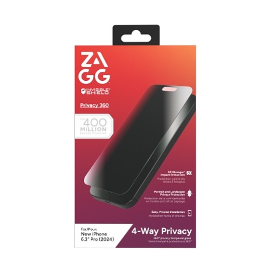 ZAGG InvisibleShield Glass Elite Privacy 360 iPhone 16 Próhoz