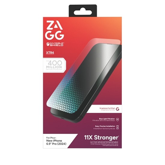 ZAGG InvisibleShield Glass XTR4 grafén képernyővédő kék fényszűrővel iPhone 16 Pro Max-hoz