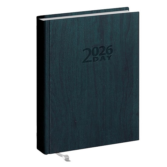 Zsebnaptár 2026 REALSYSTEM 2 Day B/6 kétnapos álló fehér lapos Zöld