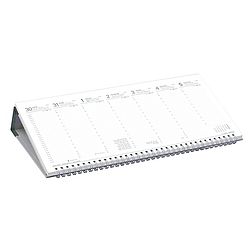 Asztali naptár 2026 kép nélküli TOPTIMER T050 fekvő fehér lapos zöld