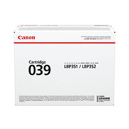 Canon CRG-039 Black lézertoner eredeti 11K 0287C001