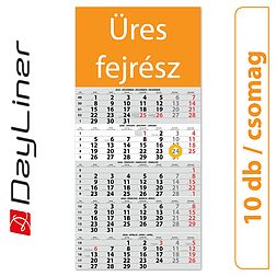 Dayliner speditőr naptár 1 tömb 5 hónap Fejrész üres 2026 (10 db / csomag)
