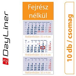 Dayliner speditőr naptár 3 tömb 3 hónap Maxi Club Fejrész nélkül 2026 (10 db / csomag)
