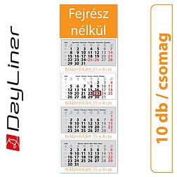 Dayliner speditőr naptár 4 tömb 4 hónap Szuper Maxi Classic Fejrész nélkül 2026 (10 db / csomag)