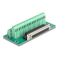 Delock D-Sub 37 tűs anya - Terminal Block DIN sínhez (66914)