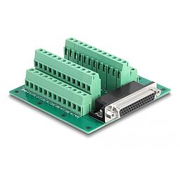 Delock D-Sub HD 44 tűs anya - Terminal Block DIN sínhez (66916)