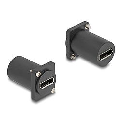 Delock D-típusú modul DisplayPort anya - anya 4K fekete (88154)