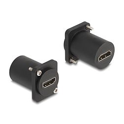Delock D-típusú Modul HDMI 8K 60Hz anya anya csavarokkal fekete (88109)