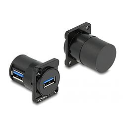 Delock D-típusú Modul USB 2.0 A-típusú anya - anya 90 fokban ívelt (88059)