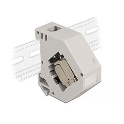 Delock DIN sín adapter Keystone modullal RJ45 anya Cat.6A LSA (86014)
