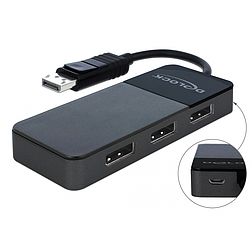 Delock DisplayPort 1.4-es elosztó 1 x DisplayPort-bemenet > 3 x DisplayPort-kimenet (87737)
