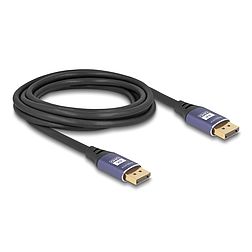 Delock DisplayPort kábel 8K 60 Hz 3 m lila fém (80602)