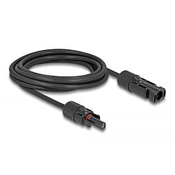 Delock DL4 Solar kábel 6 mm2 apa - anya 3 m fekete (88211)