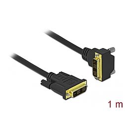 Delock DVI kábel 18+1 apa - 18+1 apa hajlított 1 m (85901)