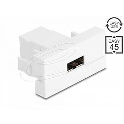 Delock Easy 45 modul EASY-USB 2.0 típusú anya - EASY-USB Type-A anya fehér (90866)