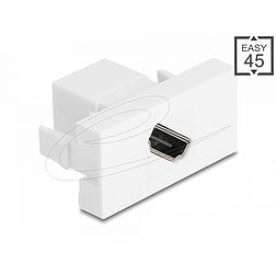 Delock Easy 45 modul HDMI anya-alj átlós 8K 60 Hz fehér (90874)