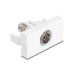 Delock Easy 45 Modul IEC anya - F anya fehér (90844)