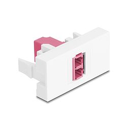 Delock Easy 45 Modul LC Duplex anya LC Duplex anya fehér / lila (90846)