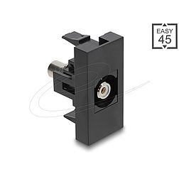 Delock Easy 45 modul RCA anya - RCA anya fehér / fekete (90958)