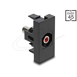 Delock Easy 45 modul RCA anya - RCA anya piros / fekete (90963)