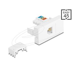 Delock Easy 45 Modul RJ12 jack - LSA UTP fehér (90897)