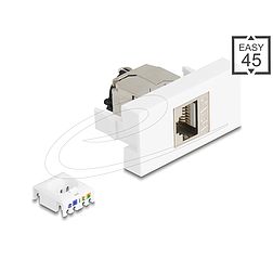 Delock Easy 45 Modul RJ45 jack aljzat az LSA Cat.6A STP-hez zárókapoccsal és kábelrögzítés nélkül (90905)