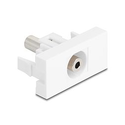 Delock Easy 45 Modul sztereo jack anya 3,5 mm 3 tűs - Sztereo jack anya 3,5 mm 3 tűs fehér (90848)