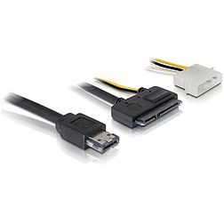 Delock eSATAp - SATA 22 tűs 3,5" HDD kábel, 1m (84412)