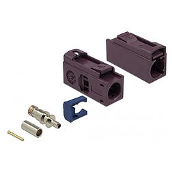 Delock FAKRA D 25 mm (hosszú) anya a krimpeléshez (89688)