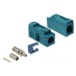 Delock FAKRA Z 25 mm (hosszú) anya a krimpeléshez (89695)
