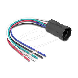 Delock Foglalat 19 mm-es 5 tűs Nyomó Gomb vagy Kapcsoló (90792)