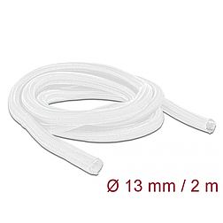 Delock Fonott kábelharisnya önzáródó 2 m x 13 mm fehér (20698)