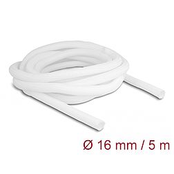 Delock Fonott kábelharisnya önzáródó 5 m x 16 mm fehér (20809)