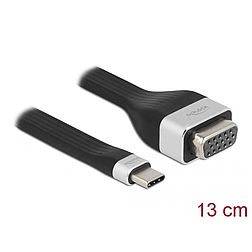 Delock FPC lapos csík kábel USB Type-C - VGA (DP Alt Mode) 13 cm (86730)