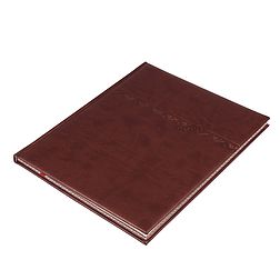 Határidőnapló 2026 REALSYSTEM Business A/4S heti sárga lapos élei egyedi grafikával nyomott bronz