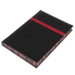 Határidőnapló 2026 REALSYSTEM Business B/5 napi sárga lapos élei egyedi grafikával nyomott fekete