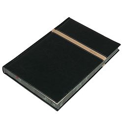 Határidőnapló 2026 REALSYSTEM Business B/5 napi sárga lapos élei egyedi grafikával nyomott zöld