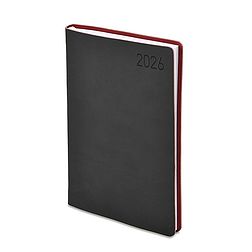 Határidőnapló 2026 TOPTIMER Madeira M021 A/5 napi fehér lapos fekete-bordó