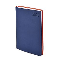 Határidőnapló 2026 TOPTIMER Madeira M021 A/5 napi fehér lapos kék-narancs