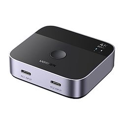 Kapcsoló / Kapcsoló 2x USB-C HDMI-re Ugreen AW502 2 az 1-ben, 4K 60Hz (55451)