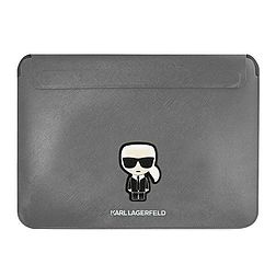 Karl Lagerfeld hüvely KLCS14PISFG 13/14" ezüst/remegés Saffiano Ikonik Karl