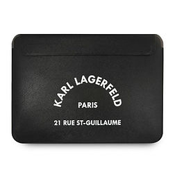 Karl Lagerfeld KLCS133RSGSFBK 13" fekete/fekete Saffiano RSG táska