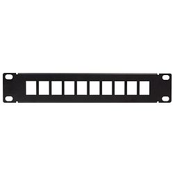 Logilink 10" Keystone Panel for 10 Keystone Jacks, black (ACT108)