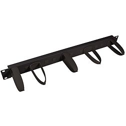 Logilink 19" Cable Manager 1U, rotating hooks, black (OR105B)