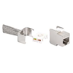 Logilink 24 Kat. 6A Keystone-csatlakozók, árnyékolt, extra rövid és vékony kialakítás (NK4075)