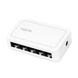 Logilink 5 portos Gigabit asztali hálózati kapcsoló, fehér (NS0114)