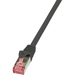 LogiLink CAT6 S/FTP Patch Cable PrimeLine AWG27 PIMF LSZH black 0,50m (CQ2023S)